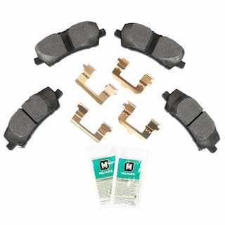 Disc Brake Pad Set Kit Lining - Rear (6-MT) OEM Parts BRF1566