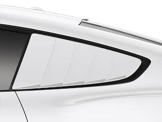 Mustang 2018-2023 Air Design® Oxford White Quarter Window Louvers OEM Parts VJR3Z63280B10CK