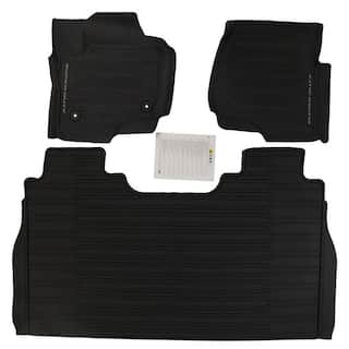 Super Duty 2023-2025 Black 3-Piece Tray Style Floor Liner for Carpet Flooring, for CrewCab w/o Underseat Storage Box OEM Parts PC3Z2613300AA