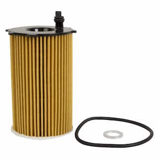 Engine Oil Filter Kit Element and Gasket - Front OEM Parts QFL2