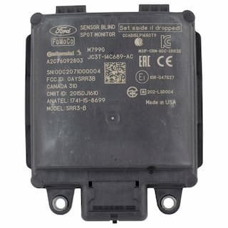 Blind Spot Detection System Warning Sensor - Left, Right, Rear OEM Parts JC3Z14C689C