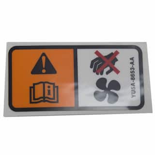 Warning Label. Caution Label. OEM Parts XW4Z8653BA