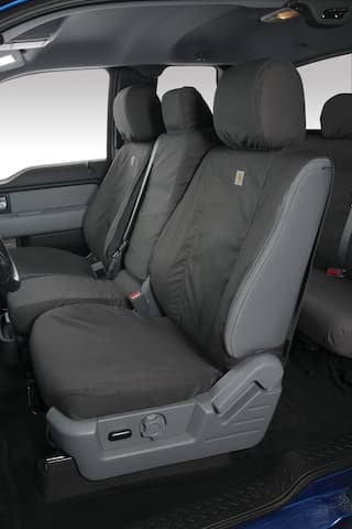Ranger 2019-2023 Front Captain's Chair Seat Covers in Charcoal Twill OEM Parts VKB3Z15600D20B