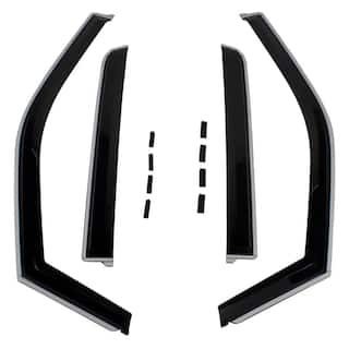 Putco Smoke Front and Rear Side Window Deflectors 4 Pc Set for SuperCrew OEM Parts VML3Z18246F