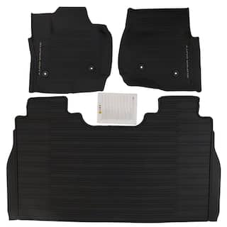 Super Duty 2023-2025 Black 3-Piece Tray Style Floor Liner for Vinyl Flooring, for CrewCab w/o Underseat Storage Box OEM Parts PC3Z2613300CA