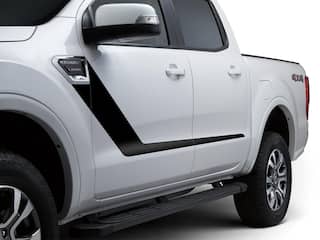 Ranger Crew Cab 2019-2023 Matte Black Body Side Sport Stripe Kit OEM Parts VKB3Z6320000C