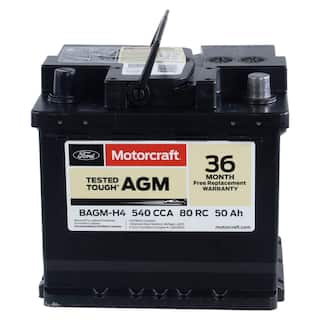 Vehicle Battery CONVENTIONAL - 12VX50AH, 540 CCA OEM Parts BAGMH4