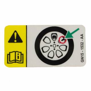 Engine Decal Sticker - Rear OEM Parts GN1Z1532C