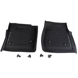 Super Duty 2023-2025 Regular Cab Black 2-Piece Front Tray Style Floor Liner for Vinyl Flooring OEM Parts PC3Z2513086BA