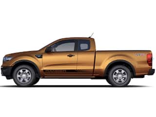 Ranger SuperCab 2019-2023 Matte Black Body Side Speed Stripe Kit OEM Parts VKB3Z6320000B