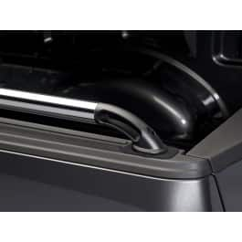 F-150 2015-2025 Chrome Bed Rails with Black End Caps for 6.5' Bed OEM Parts VFL3Z9955200D