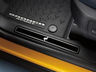 Bronco Sport 2021-2025 Black Platinum Door Sill Plates OEM Parts VM1PZ99132A08B