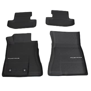 Mustang 2024-2025 All Weather Floor Liners, 4-pc set w/Mustang Logo on Fronts OEM Parts PR3Z6313300AA