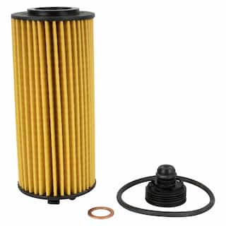 Engine Oil Filter Kit Element and Gasket - Front OEM Parts QFL197