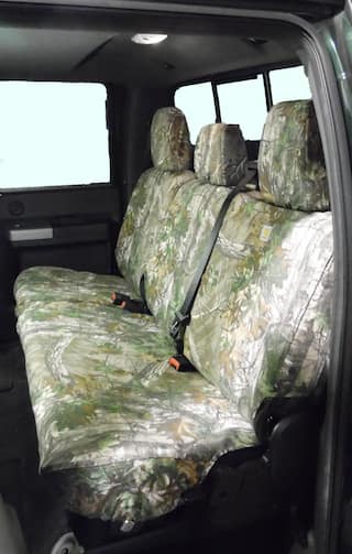 Super Duty SuperCab 2017-2022 RealTree Rear Seat Covers in Green OEM Parts VHC3Z1863812A