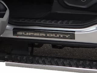 Super Duty Reg. and SuperCab 2017-2022 Black Chrome Door Sill Plates OEM Parts VHC3Z99132A08C
